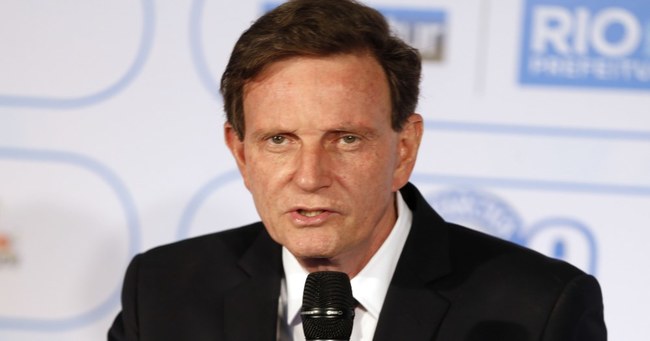 11/01/2018- Rio de Janeiro - O prefeito do Rio de Janeiro, Marcelo Crivella fala durante evento de apresentação da agenda do carnaval da cidade. 
Foto: Tomaz Silva/Agência Brasil