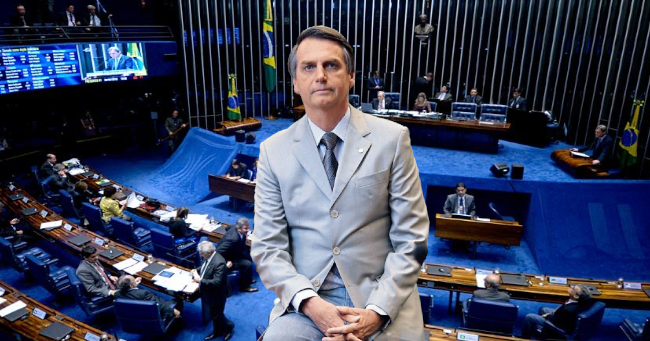 Bolsonaro no senado