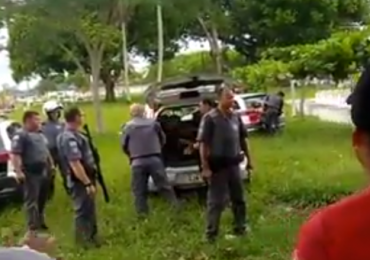 homem baleado no futebol amador