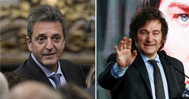 Massa e Milei disputarão o segundo turno da eleição presidencial na Argentina